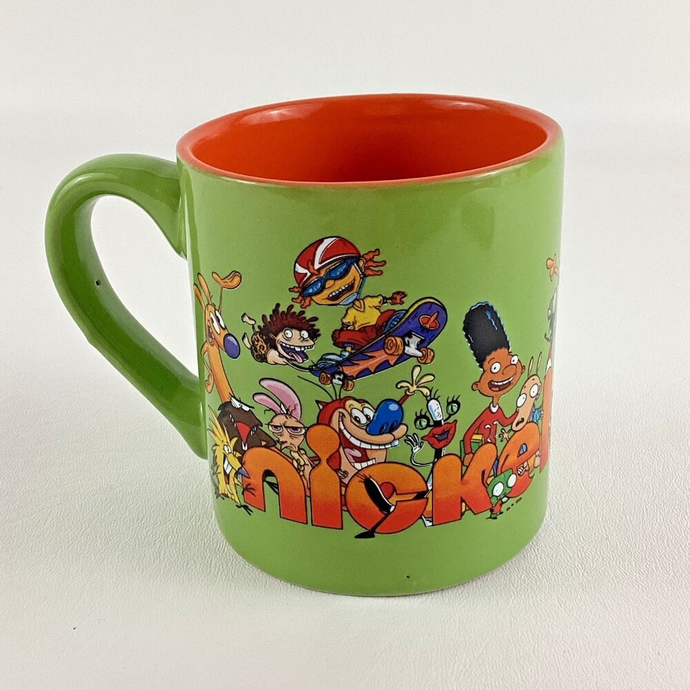 Nickelodeon 90s Characters 14oz Ceramic Mug 2018 Coffee Cup Rugrats SpongeBob